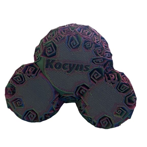 Kocyns 3D Printed Rose Bear Geometric Art Sculpture Iridescent Abstract Figure - Picture 5 of 5